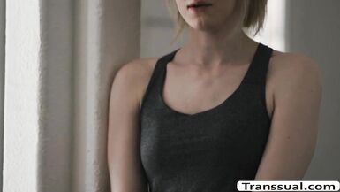 TS Ella copulates Stepmoms Bew Boyfriend - 2 image