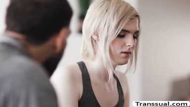 TS Ella copulates Stepmoms Bew Boyfriend - 3 image