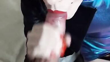 Sissy Takes in the Face Hole - 6 image