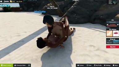 3DXChat INTERRACIAL SHEBOY SEX ON THE BI PARTY - 13 image