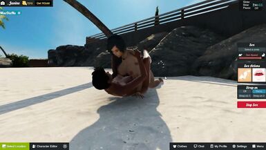 3DXChat INTERRACIAL SHEBOY SEX ON THE BI PARTY - 14 image