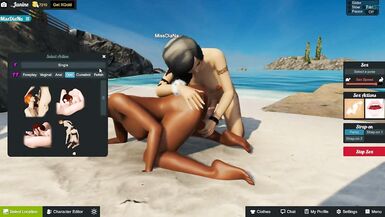 3DXChat INTERRACIAL SHEBOY SEX ON THE BI PARTY - 5 image