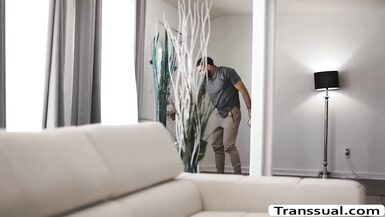 Stepdad bonks the a-hole of his TS stepdaughter - 1 image