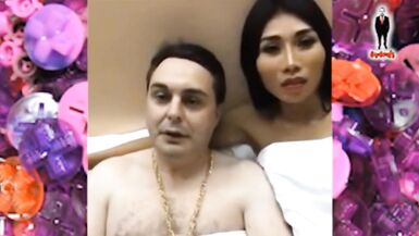 THAI TRANS Miu gives a fellatio to Andrea Diprè - 1 image