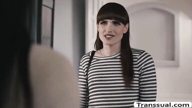 TS Natalie lastly copulates Reagans cunt