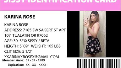 Pathetic Petite Clitoris Beta Sissy Floozy Loser Karina Rose TGGirlKarina (Please Expose) - 1 image