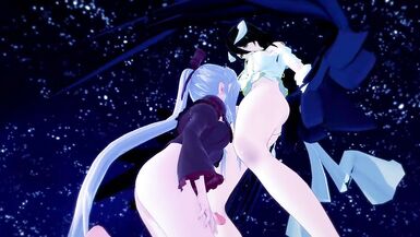 Overlord: Shemale Hentai Albedo Fuck Futanari Shalltear - 3 image