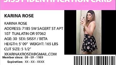 Pathetic Beta Sissy Wench Loser with Small Caged Sissy Clitoris Karina Rose TGGirlKarina - 1 image