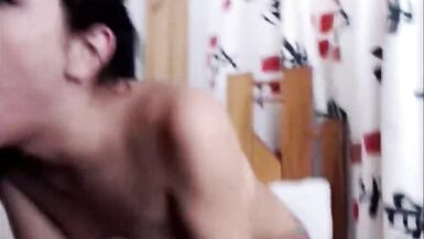 Cute Legal Age Teenager Ladyboy Blowing and Jerking Off her Boyfriend - 7 image