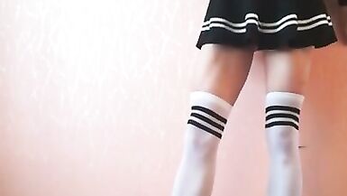 SHEMALE GIANTESS AMANDA CRUSHES METAL CARS IN LOW HEELS AND NYLONS - two (CRUSH FETISH) - 8 image