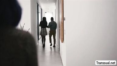 Boy bonks her paramours Stepsister TS Foxxy - 1 image