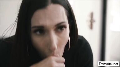 Boy bonks her paramours Stepsister TS Foxxy - 5 image