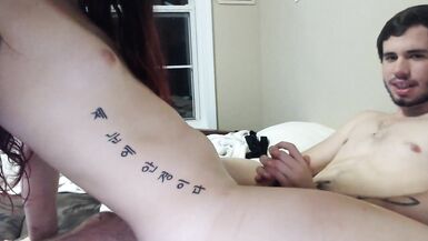 Petite scoops T-Girl is relaxing and banging and sword fight - 11 image