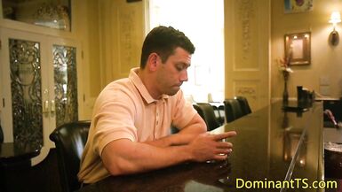 TS sweetheart anal stuffed by chap in advance of jerking shlong - 1 image