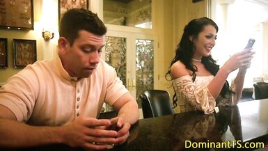 TS sweetheart anal stuffed by chap in advance of jerking shlong - 2 image