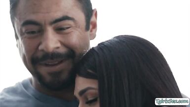 TS stepdaughter comforted by stepdad - 3 image