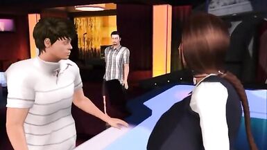 TGIRLS Topping Dudes - Crazy Animated Movie Scene - 1 image