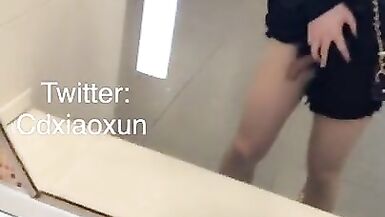 【HD】Hot Crossdresser Public Flashing & Masturbation - 9 image