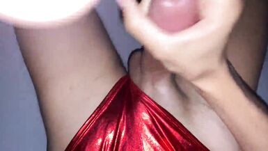 Large Booty Recent leather bikini ( spunk flow) - 13 image