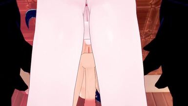 Overlord x DxD: Futanari Albedo x Shemale Hentai Akeno - 10 image