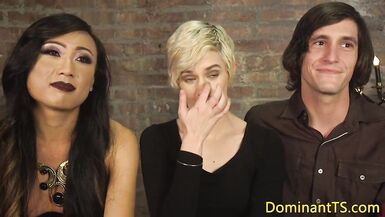 Dominating ts cocksucked and rimmed by subs - 2 image