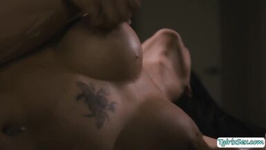 Breasty TS analed by her swarthy masseur - 14 image