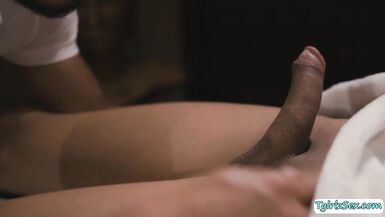 Breasty TS analed by her swarthy masseur - 5 image