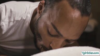 Breasty TS analed by her swarthy masseur - 6 image