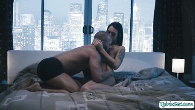 Dark Brown tbabe Khloe Kay gobbles a bbc - 2 image