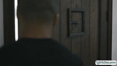 Lewd TS rides her afro neighbors rod - 1 image