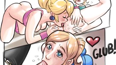 WII FIT SHEMALE HENTAI TEAM FUCK [ Super Smash Bros Lesbo Futa Cross-over Parody ] - 13 image