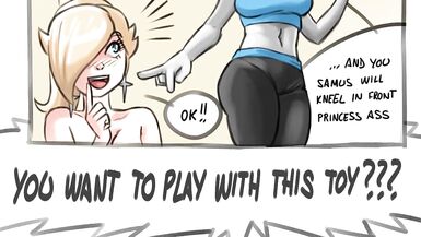 WII FIT SHEMALE HENTAI TEAM FUCK [ Super Smash Bros Lesbo Futa Cross-over Parody ] - 7 image