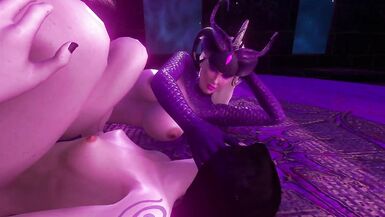 Skinny Futanari Mage Pounded by Voluptuous Shemale Hentai Demon Cutie - 10 image