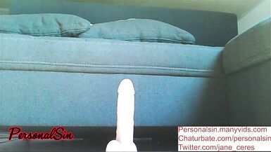 Ladyman Riding on Sextoy Closeup - 1 image