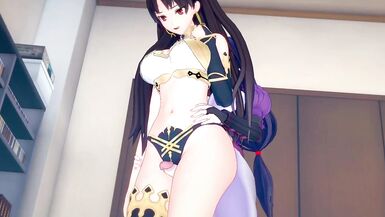 Fate Grand Order: Futanari Raikou Fuck Ishtar - 1 image
