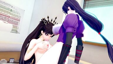 Fate Grand Order: Futanari Raikou Fuck Ishtar - 6 image
