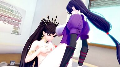 Fate Grand Order: Futanari Raikou Fuck Ishtar - 7 image