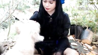 Outdoors sissy Lady-Boy jock shake - 13 image