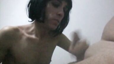 valuable jizz flow in face hole - 12 image