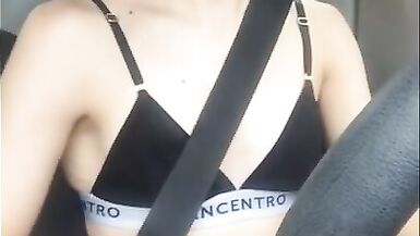 Transgender Driving and Cumming at the Lake! - 1 image