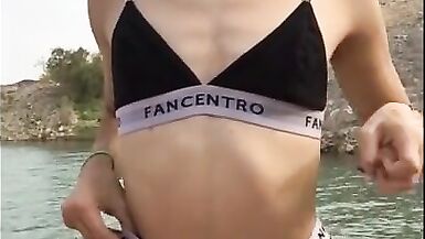 Transgender Driving and Cumming at the Lake! - 12 image