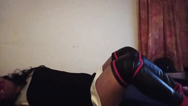 Crossdresser in Selfbondage - 11 image