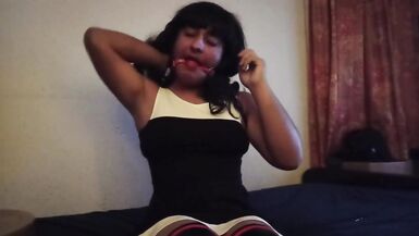 Crossdresser in Selfbondage