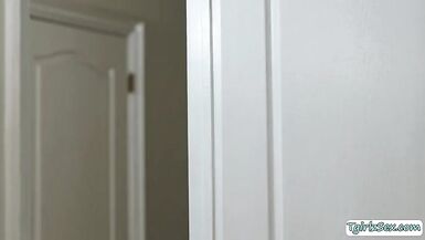 TS stepdaughter caught stepdad jerking - 1 image