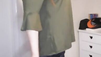 Flame Haired CD Female Masker has a Valuable Jerk off - 1 image