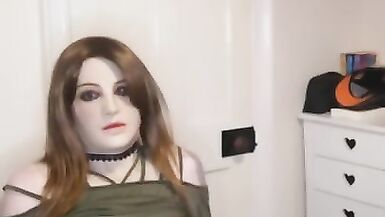 Flame Haired CD Female Masker has a Valuable Jerk off - 4 image