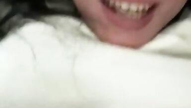 Sissy Putting a Large Sex-Toy in her Taut A-Hole - 14 image