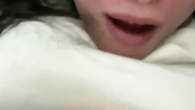 Sissy Putting a Large Sex-Toy in her Taut A-Hole - 15 image