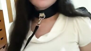 Sissy Putting a Large Sex-Toy in her Taut A-Hole