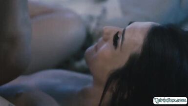 Lewd TS dominated by her ebon spouse - 10 image